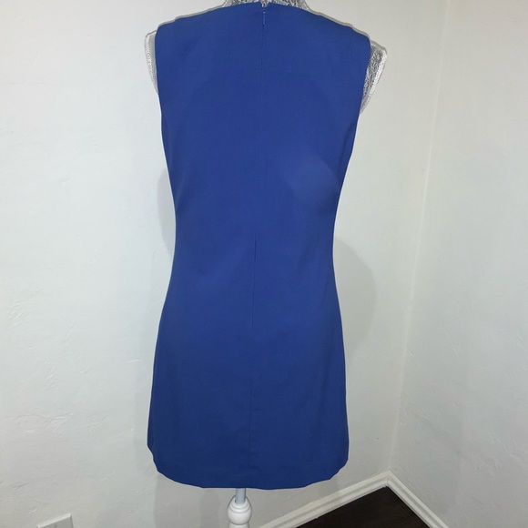 ❌📂BANANA REPUBLIC DRESS COBALT BLUE WITH TAB 4 - Picture 6 of 8